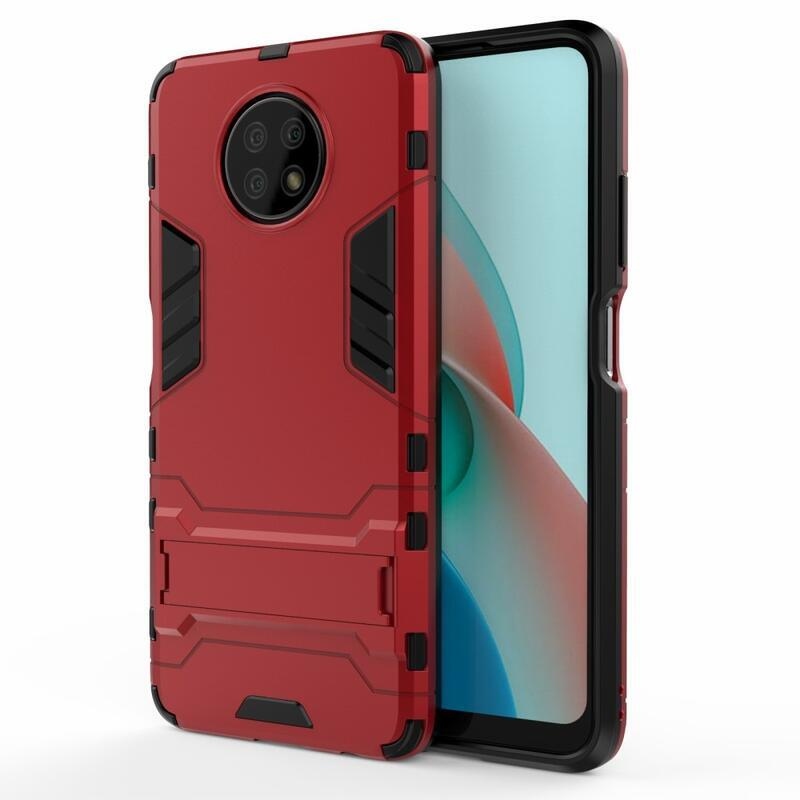 Guard hybridní odolný kryt pro mobil Xiaomi Redmi Note 9T 5G - červený