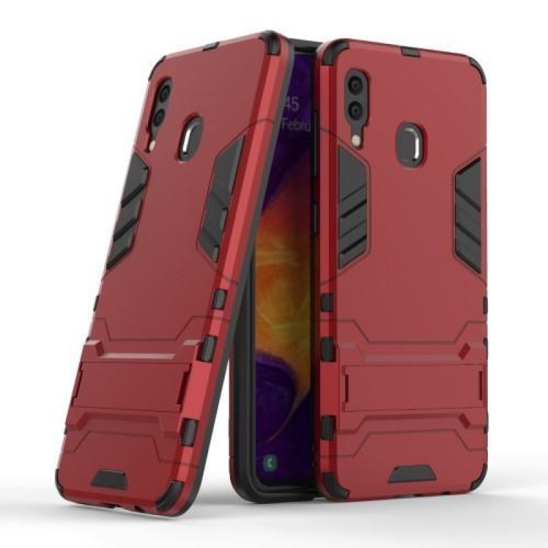 Guard hybridní odolný obal na mobil Samsung Galaxy A30 / A20 - červený