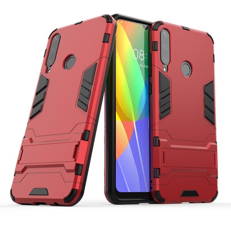 Guard odolný hybridní kryt na mobil Huawei Y6p - červený