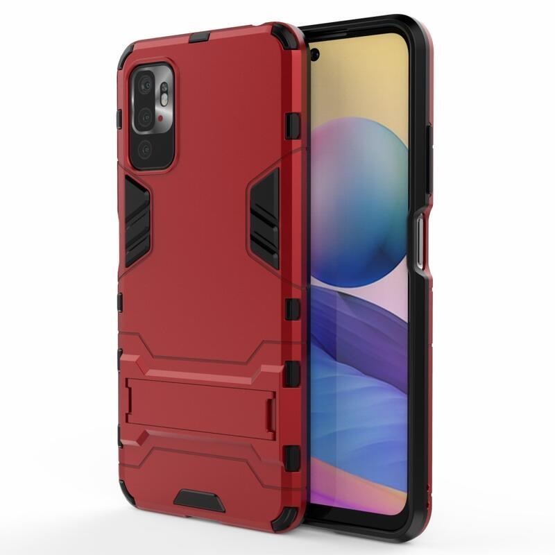 Guard odolný hybridní kryt na mobil Xiaomi Redmi Note 10 5G/Poco M3 Pro 4G/5G - červené