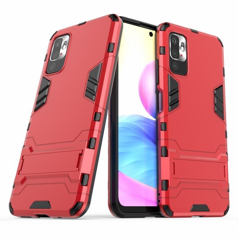Guard odolný hybridní kryt na mobil Xiaomi Redmi Note 10 5G/Poco M3 Pro 4G/5G - červené
