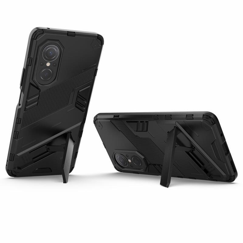 Guard odolný hybridní kryt s výklopným stojánkem na mobil Huawei Nova 9 SE - černý