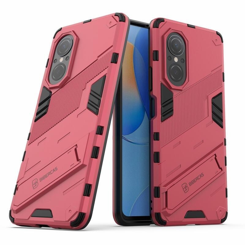 Armory odolný hybridní kryt s výklopným stojánkem na mobil Huawei Nova 9 SE - rose