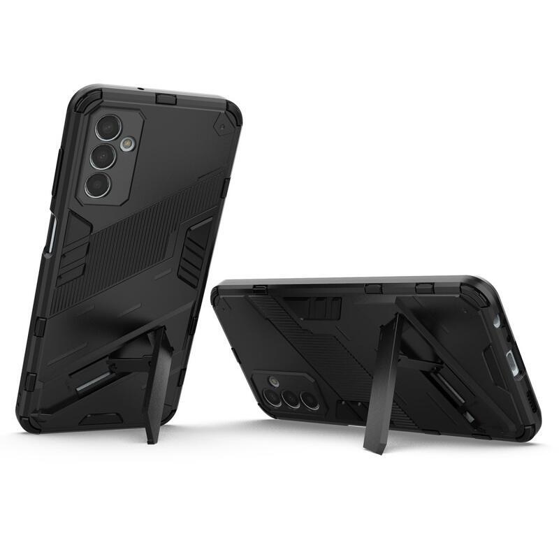 Armory odolný hybridní kryt s výklopným stojánkem pro mobil Samsung Galaxy M13 4G - černý