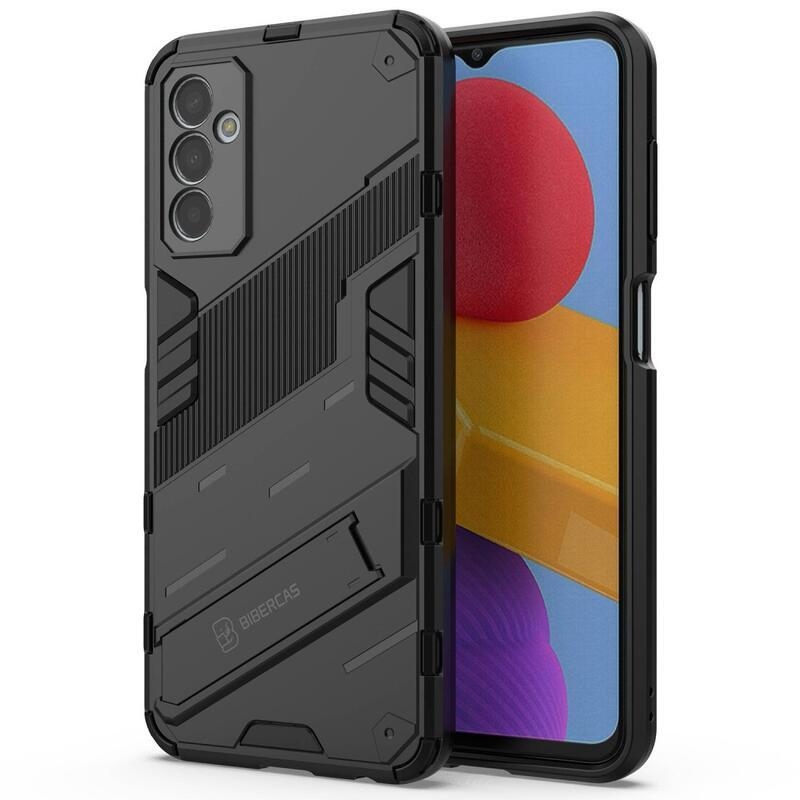 Armory odolný hybridní kryt s výklopným stojánkem pro mobil Samsung Galaxy M13 4G - černý