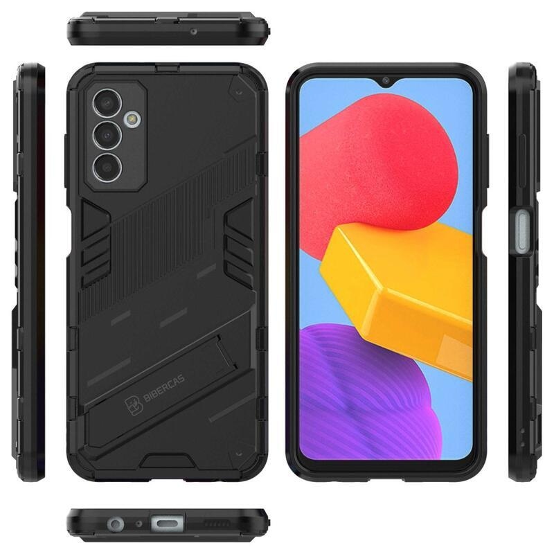 Armory odolný hybridní kryt s výklopným stojánkem pro mobil Samsung Galaxy M13 4G - černý