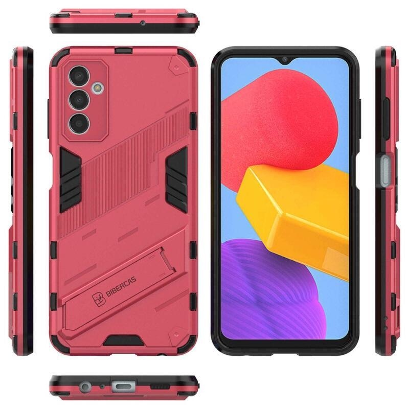 Armory odolný hybridní kryt s výklopným stojánkem pro mobil Samsung Galaxy M13 4G - rose