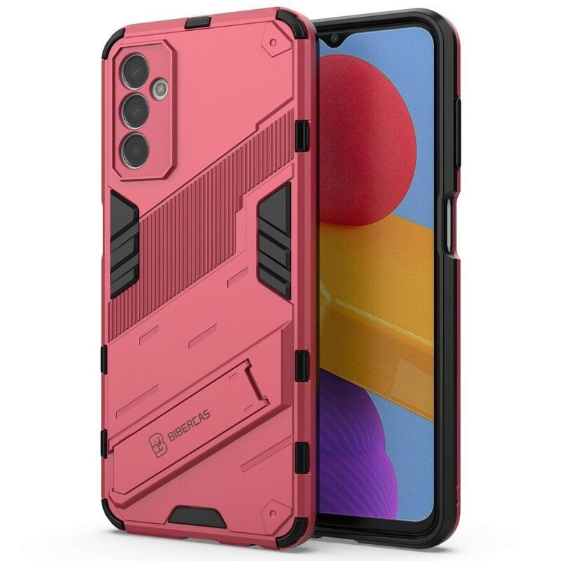 Armory odolný hybridní kryt s výklopným stojánkem pro mobil Samsung Galaxy M13 4G - rose