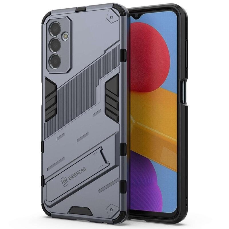 Armory odolný hybridní kryt s výklopným stojánkem pro mobil Samsung Galaxy M13 4G - tmavěmodrý