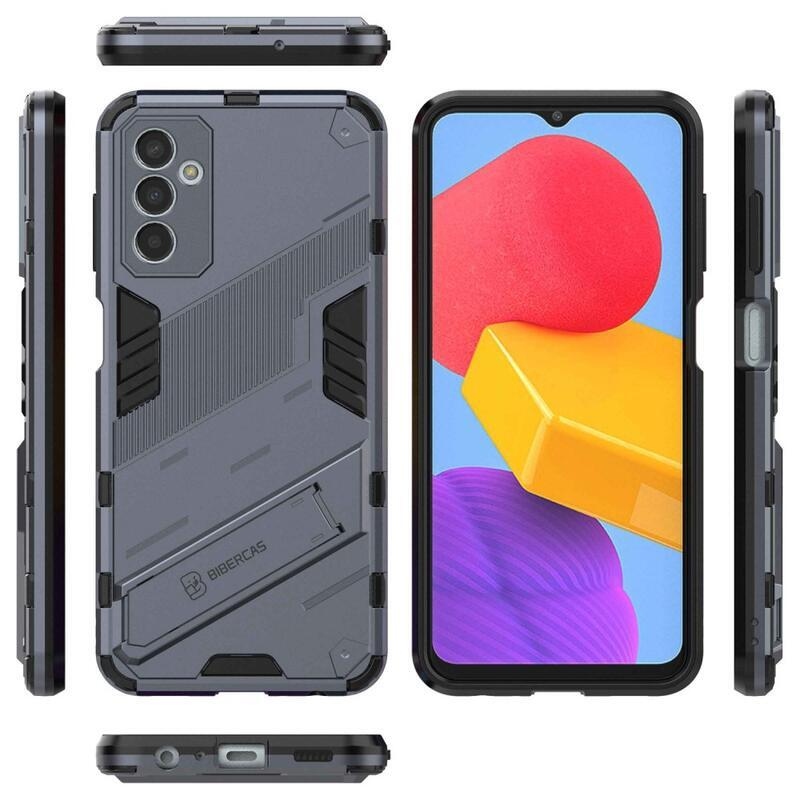 Armory odolný hybridní kryt s výklopným stojánkem pro mobil Samsung Galaxy M13 4G - tmavěmodrý
