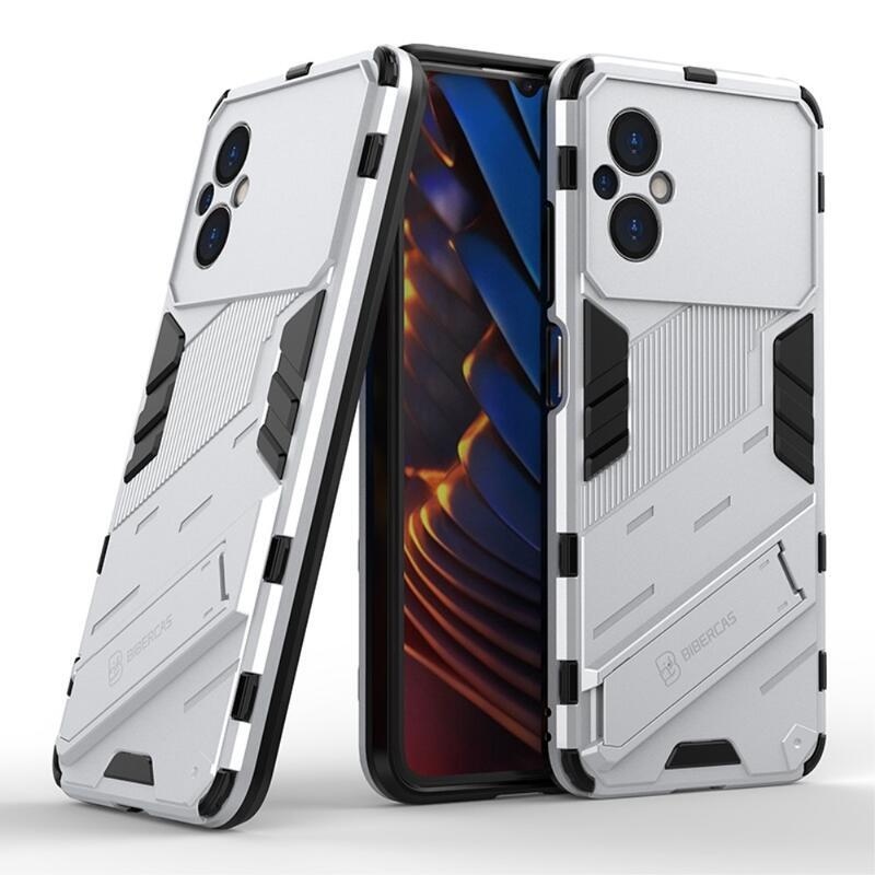 Guard odolný hybridní kryt s výklopným stojánkem pro mobil Xiaomi Poco M5 - bílý