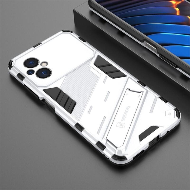 Guard odolný hybridní kryt s výklopným stojánkem pro mobil Xiaomi Poco M5 - bílý