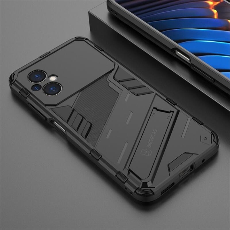 Guard odolný hybridní kryt s výklopným stojánkem pro mobil Xiaomi Poco M5 - černý