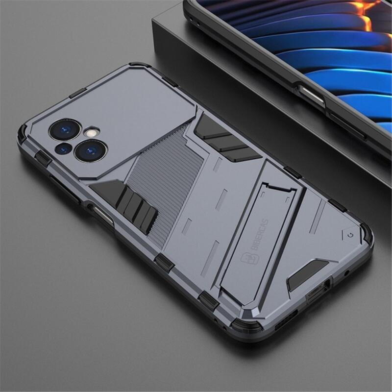 Guard odolný hybridní kryt s výklopným stojánkem pro mobil Xiaomi Poco M5 - šedý