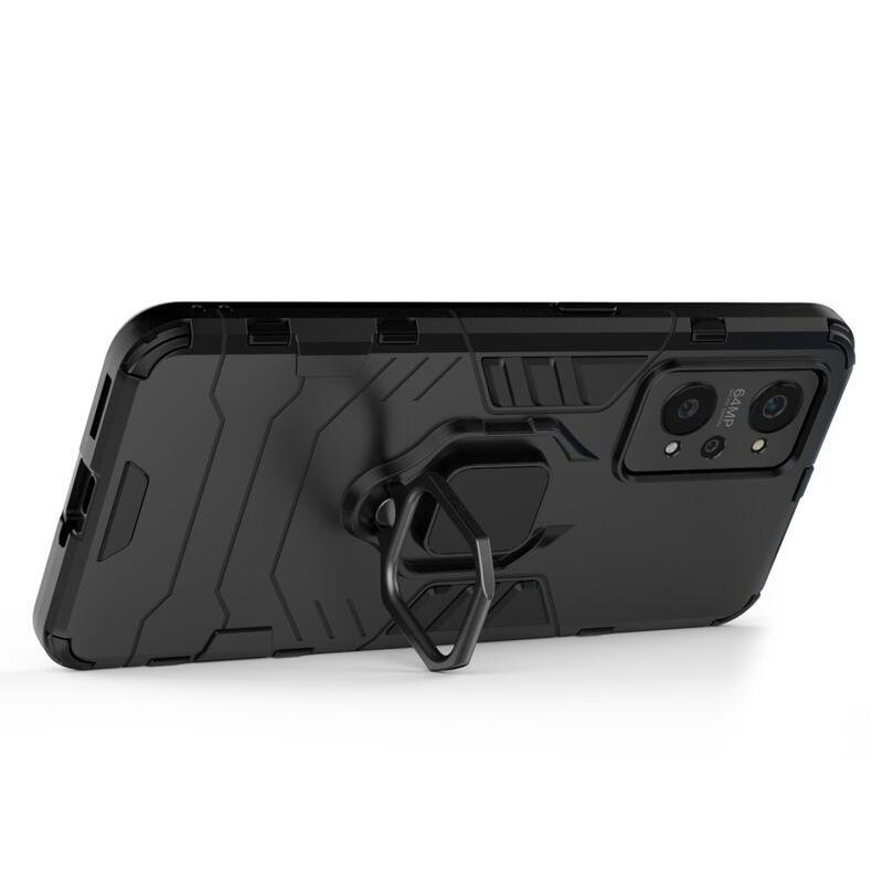 Guardy hybridní odolný kryt s úchopem na prst na mobil Realme GT Neo 2 - černý