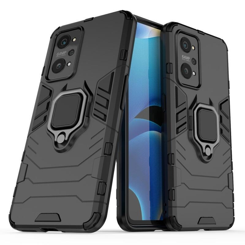 Guardy hybridní odolný kryt s úchopem na prst na mobil Realme GT Neo 2 - černý