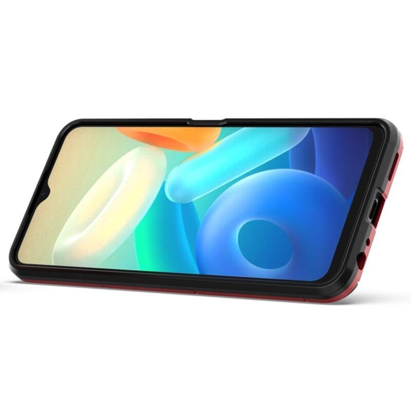 Guardy hybridní odolný kryt s úchopem na prst na mobil Vivo Y76 5G/Y76s - červený
