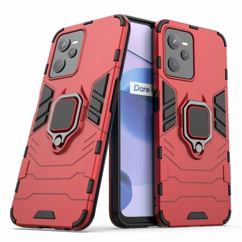 Guardy odolný hybridní kryt na mobil Realme C35 - červený