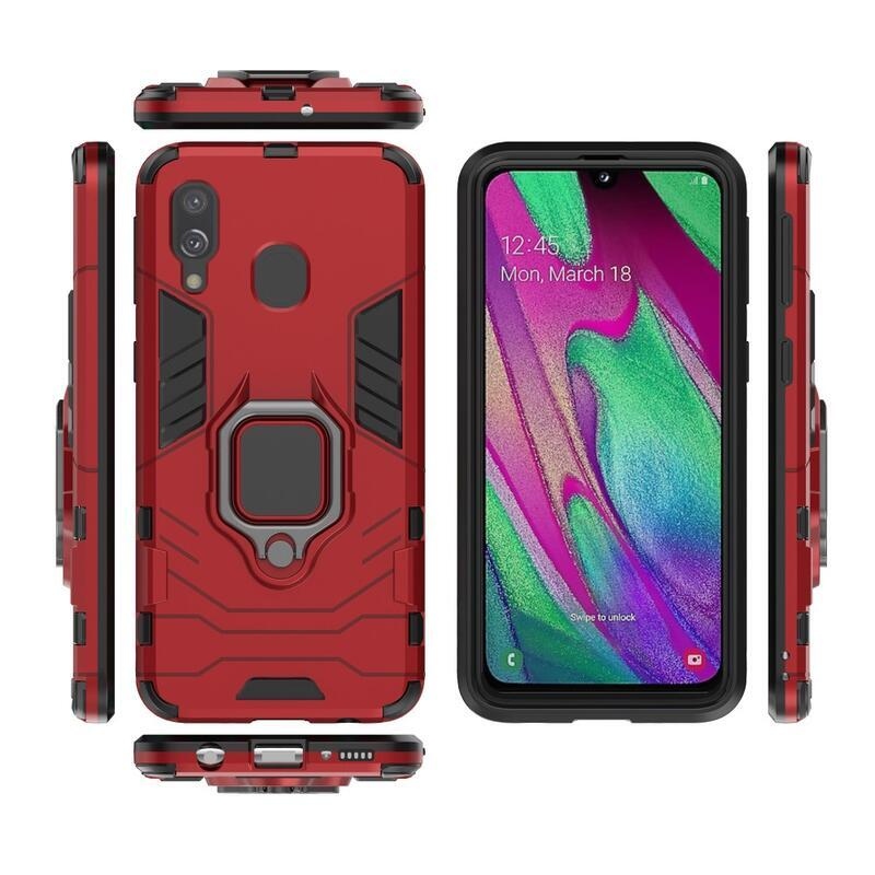 Guardy odolný hybridní kryt na Samsung Galaxy A40 - červený