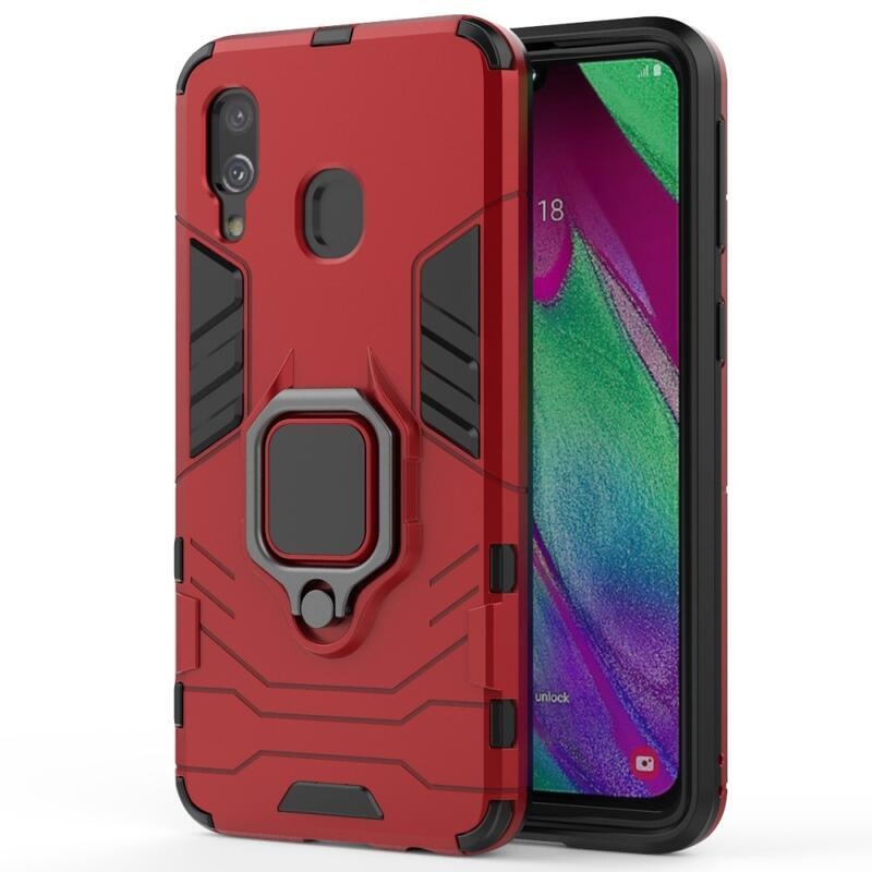 Guardy odolný hybridní kryt na Samsung Galaxy A40 - červený