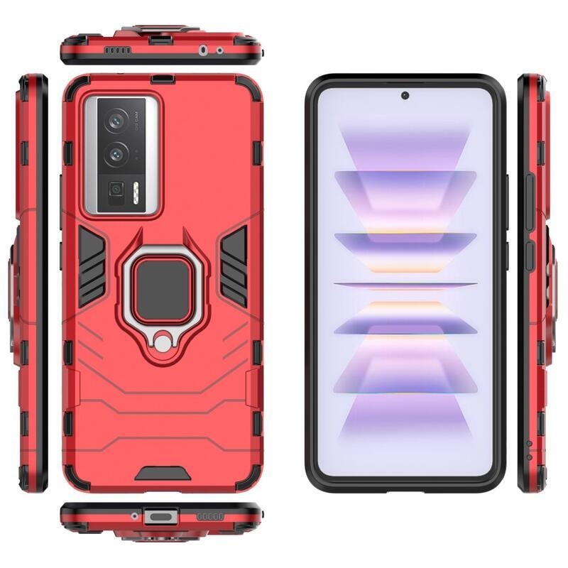 Guardy odolný hybridní kryt na Xiaomi Poco F5 Pro - červený