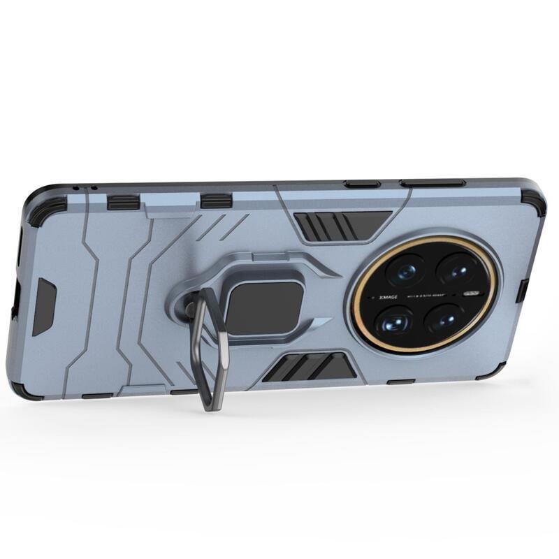 Guardy odolný hybridní kryt s úchopem na prst na mobil Huawei Mate 50 Pro - modrý