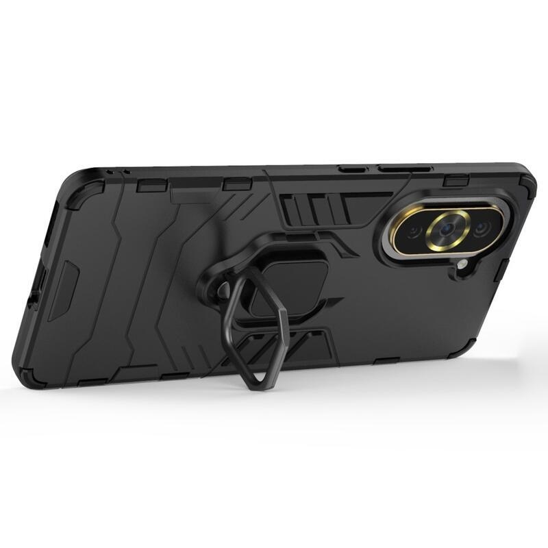 Guardy odolný hybridní kryt s úchopem na prst na mobil Huawei Nova 10 Pro - černý