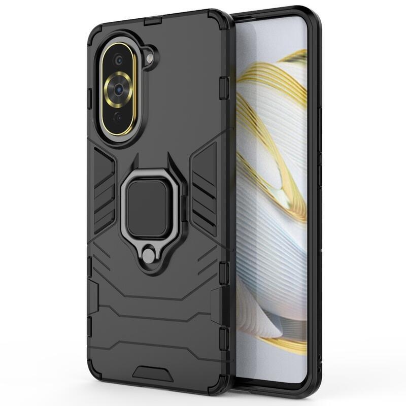 Guardy odolný hybridní kryt s úchopem na prst na mobil Huawei Nova 10 Pro - černý