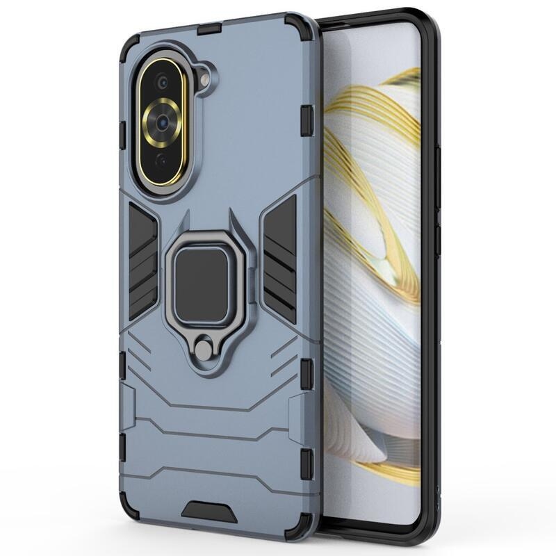Guardy odolný hybridní kryt s úchopem na prst na mobil Huawei Nova 10 Pro - modrý