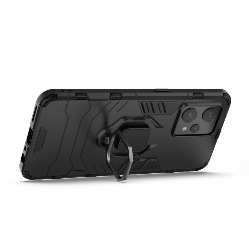 Guardy odolný hybridní kryt s úchopem na prst na mobil Realme 9 Pro+ 5G - černý