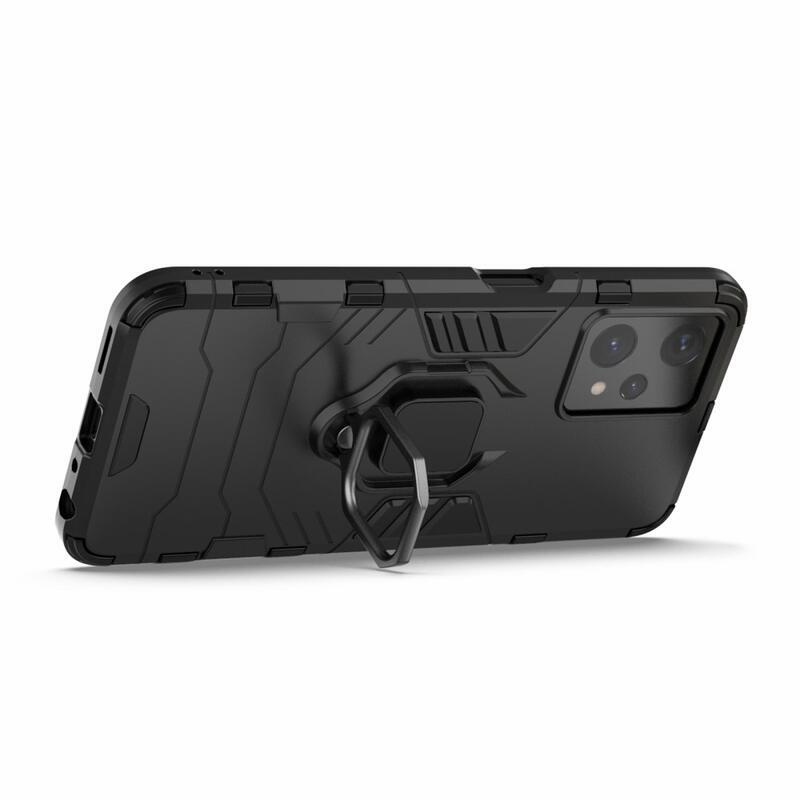Guardy odolný hybridní kryt s úchopem na prst na mobil Realme 9 Pro 5G - černý