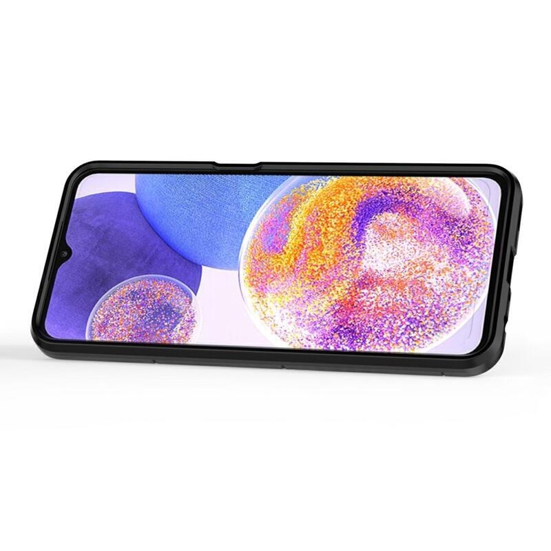 Guardy odolný hybridní kryt s úchopem na prst na mobil Samsung Galaxy A23 4G/5G - černé