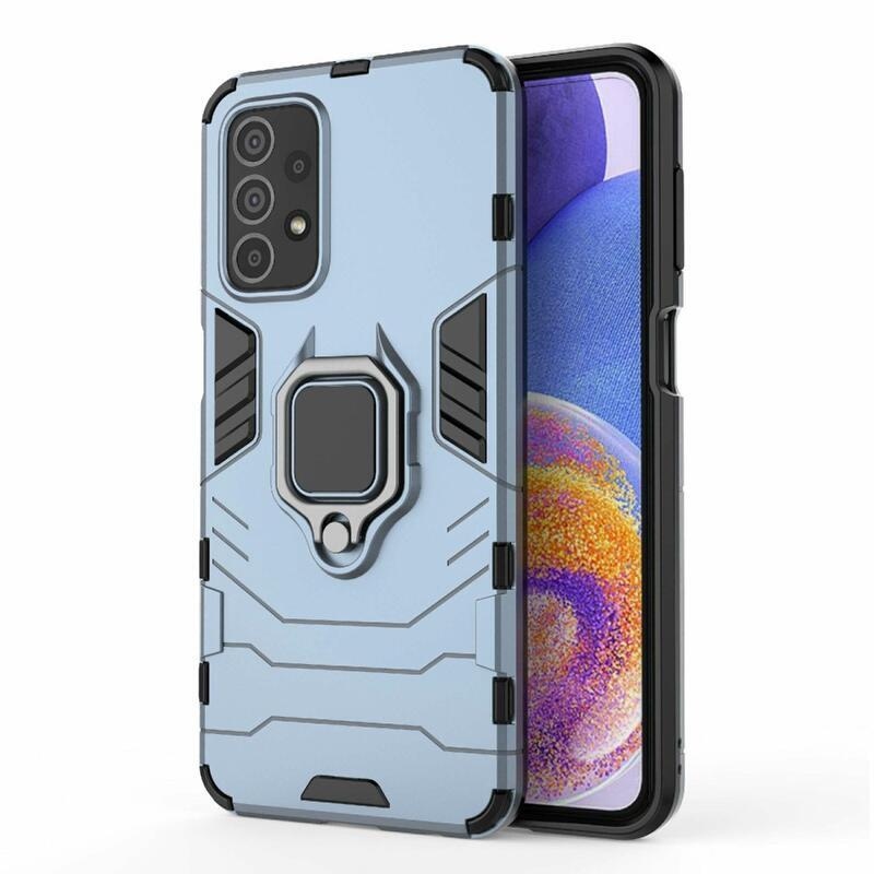 Guardy odolný hybridní kryt s úchopem na prst na mobil Samsung Galaxy A23 4G/5G - modré