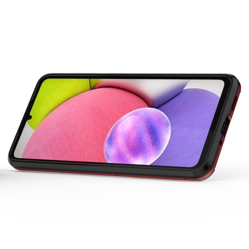 Guardy odolný hybridní kryt s úchopem na prst na mobil Samsung Galaxy A33 5G - červený