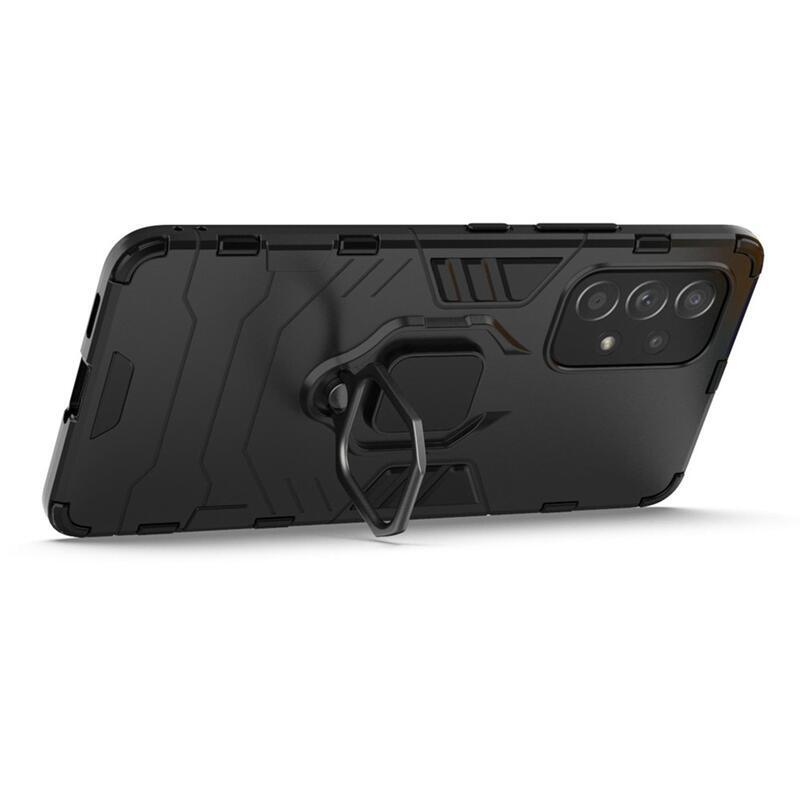 Guardy odolný hybridní kryt s úchopem na prst na mobil Samsung Galaxy A53 5G - černý
