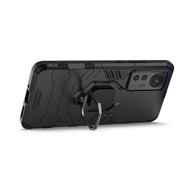 Guardy odolný hybridní kryt s úchopem na prst na mobil Xiaomi 12/12X - černý