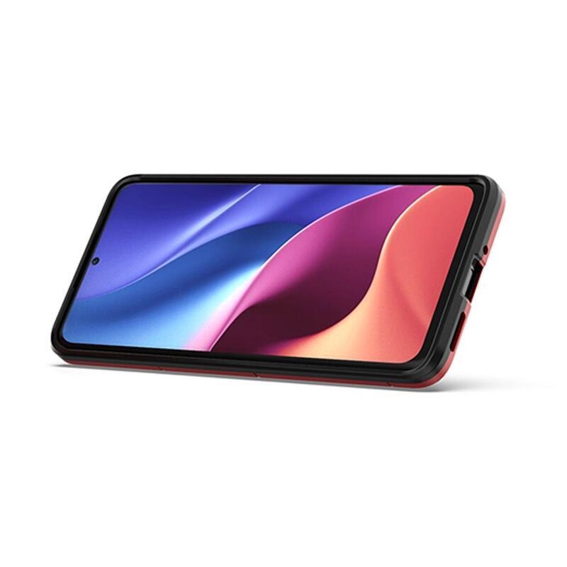Guardy odolný hybridní kryt s úchopem na prst na mobil Xiaomi 12/12X - červený