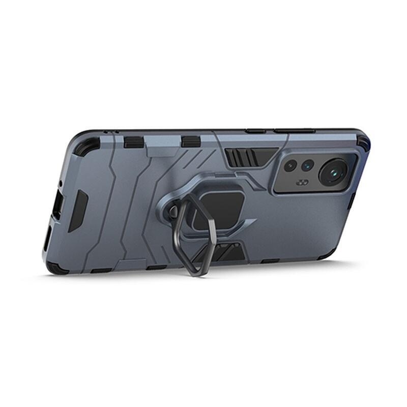 Guardy odolný hybridní kryt s úchopem na prst na mobil Xiaomi 12/12X - modrý