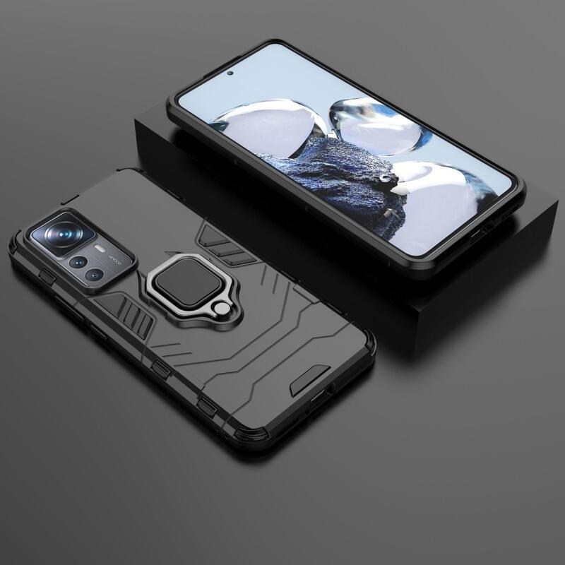 Guardy odolný hybridní kryt s úchopem na prst na mobil Xiaomi 12T/12T Pro - černý