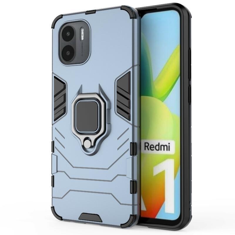 Guardy odolný hybridní kryt s úchopem na prst na mobil Xiaomi Redmi A1/Redmi A2 - modrý