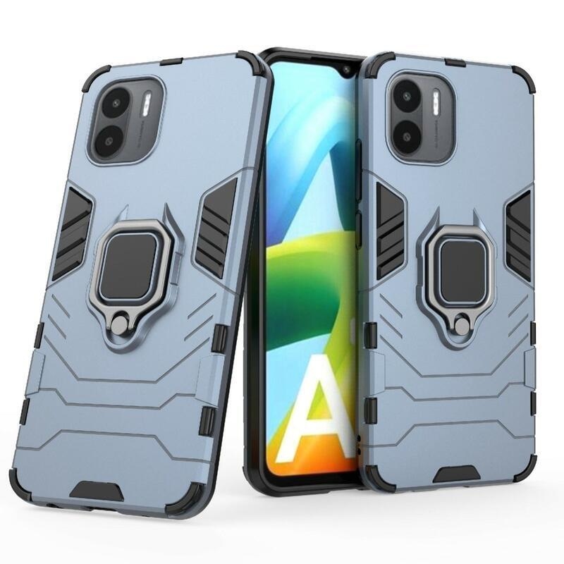 Guardy odolný hybridní kryt s úchopem na prst na mobil Xiaomi Redmi A1/Redmi A2 - modrý