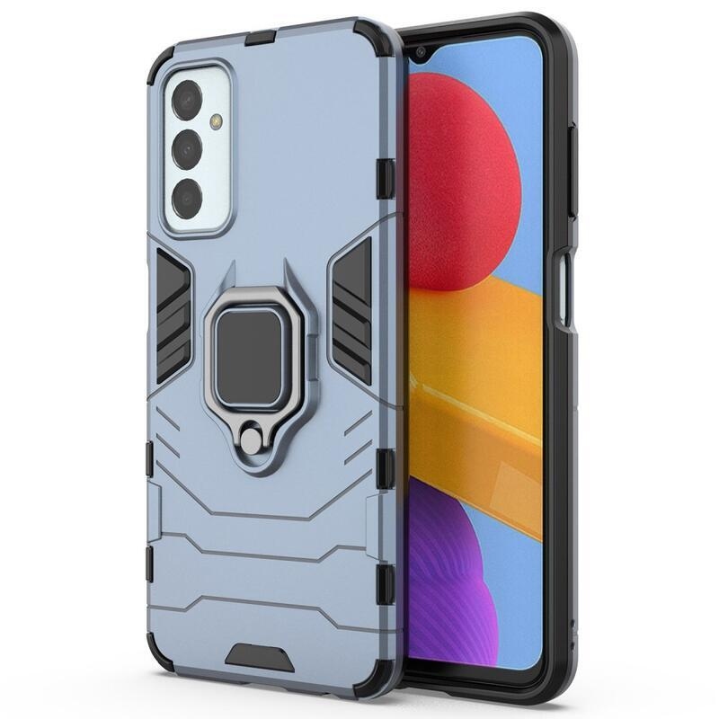 Guardy odolný hybridní kryt s úchytem na prst na mobil Samsung Galaxy M13 4G - modrý