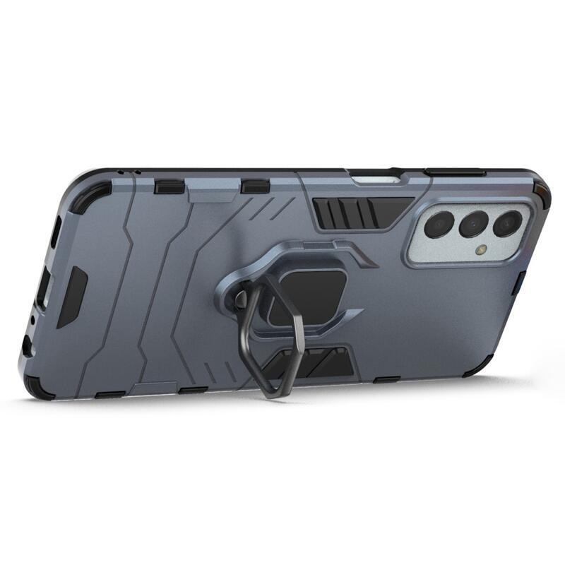 Guardy odolný hybridní kryt s úchytem na prst na mobil Samsung Galaxy M13 4G - modrý
