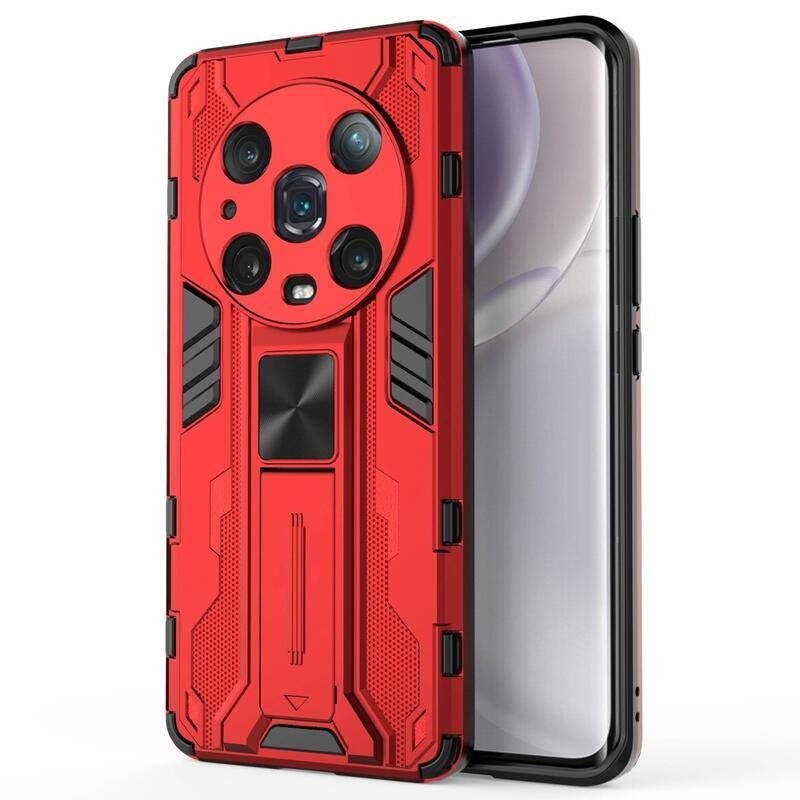 Guardy odolný hybridní kryt s výklopným stojánkem na mobil Honor Magic 4 Pro 5G - červený