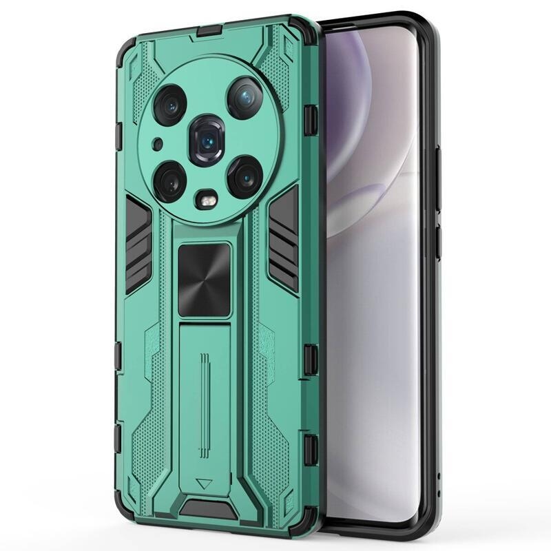 Guardy odolný hybridní kryt s výklopným stojánkem na mobil Honor Magic 4 Pro 5G - zelený