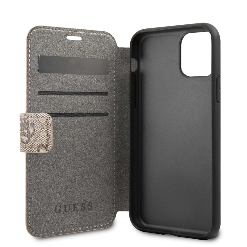 Guess 4G Book Pouzdro pro iPhone 11 Brown