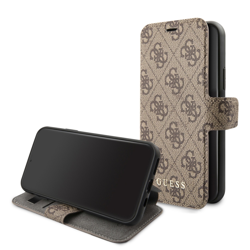 Guess 4G Book Pouzdro pro iPhone 11 Brown