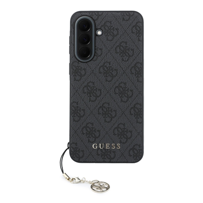 Guess 4G Charm Zadní Kryt pro Samsung Galaxy A37 Black