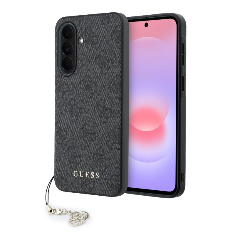 Guess 4G Charm Zadní Kryt pro Samsung Galaxy A37 Black