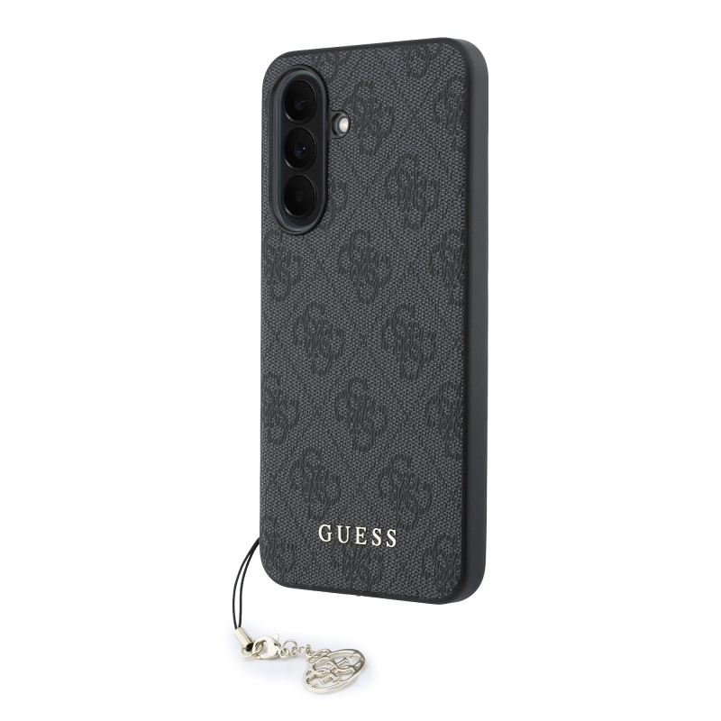 Guess 4G Charm Zadní Kryt pro Samsung Galaxy A37 Black